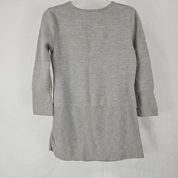 Tory Burch Yessica Sweater In Gray 3/4 Sleeve Tunic Women's Size Small - Picture 6 of 6